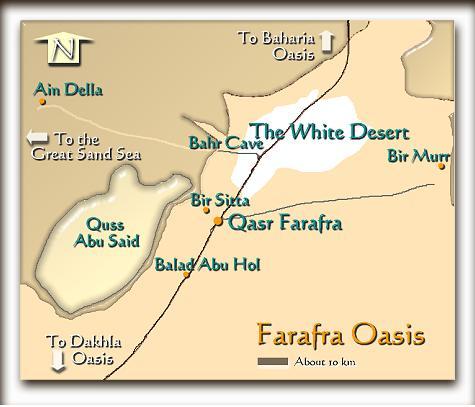 Farafra map Farafra oasis map