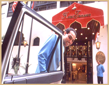 Hotel Entrance, Flamenco Hotel Cairo