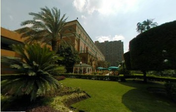 Outside Garden, Marriott Hotel Cairo Egypt